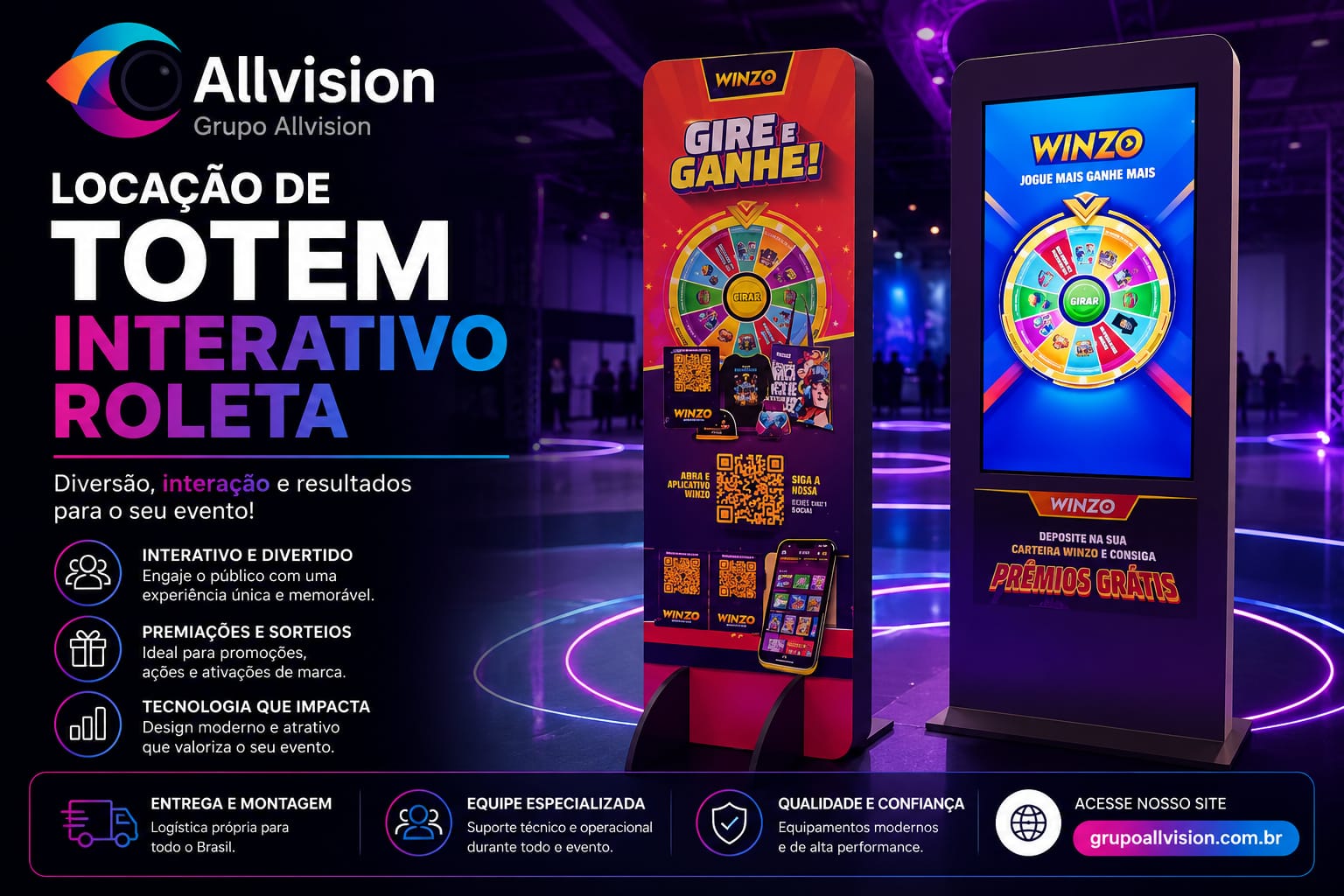 Aluguel de Totem Interativo, Painel de LED, Projetor e TVs de Grande Formato para Feiras, Eventos, Shows, Palestras e Ativação de Marcas em Manaus e Itacoatiara 2026
