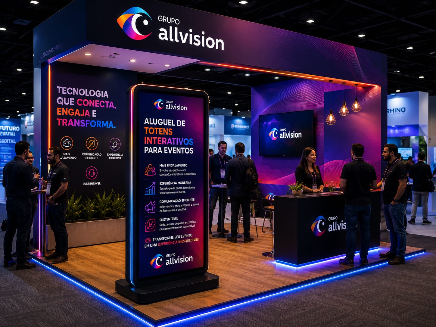 Aluguel de Totem Interativo, Painel de LED Flexível, Holobox, Projetor e TVs de Grande Formato para Feiras, Eventos, Shows, Palestras e Ativação de Marcas em Manaus e Itacoatiara 2026