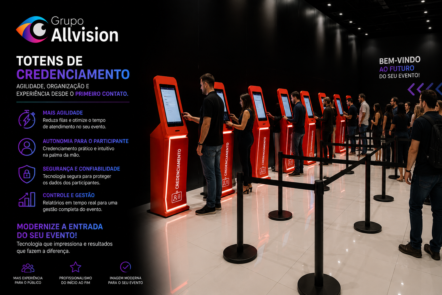 Aluguel de Totem para Credenciamento, Painel de LED, Projetor, Óculos de Realidade Virtual e Holograma 3D em Manaus e Novo Airão